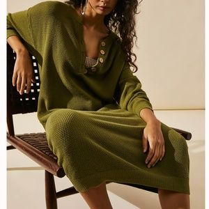 free people hailee sweater midi dress Free People + Hailee Sweater Midi